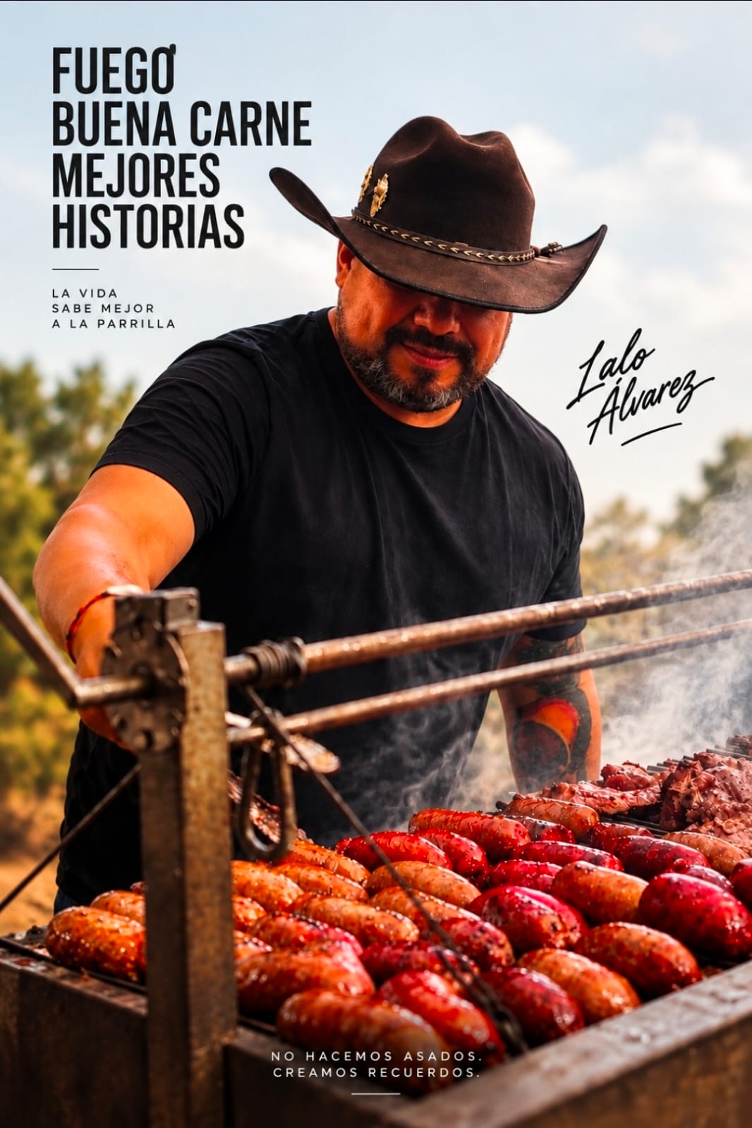 Lalo Álvarez, parrillero de Entre Brasas